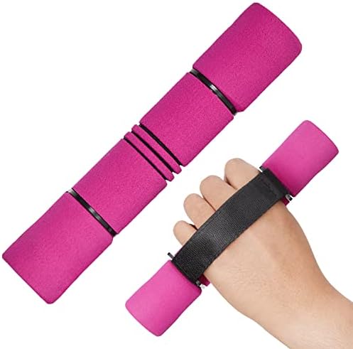 Yes4All Adjustable Dumbbell Hand Weights Set Of 2 Perfect for Women’s Walking or Travel Exercise with Adjustable Straps, Foam Cover, and Color Coded Weight (2lbs, 3lbs or 4lbs) Options