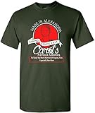 City Shirts Mens Carol's Cookie Made in Alexandria DT Adult T-Shirt Tee (XX Large, Forest Green)