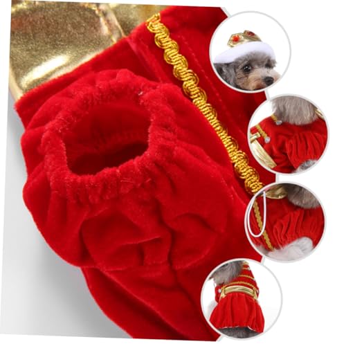 Disfraz para perro rojo tamaño M SEWACC miniatura 4