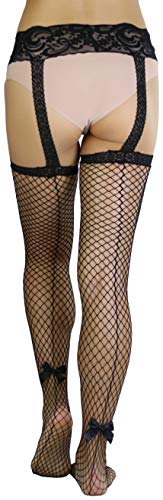 Image of ToBeInStyle Women's Attached Garter Belt Suspender Nylon Stocking Pantyhose