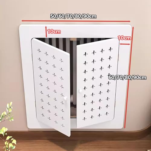 Cache-radiateur ventilé à vapeur en bois avec portes d'accès - 2
