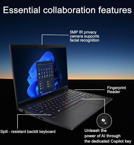 Image of Lenovo ThinkPad L14 Gen 5 Business AI PC Laptop (14 inch FHD+ Touchscreen, Intel 12-Core Ultra 5 135U (> i7-1355U), 32GB DDR5, 1TB SSD), Backlit, Fingerprint, IR Webcam, Thunderbolt 4, IST HUB, Win 11 Pro