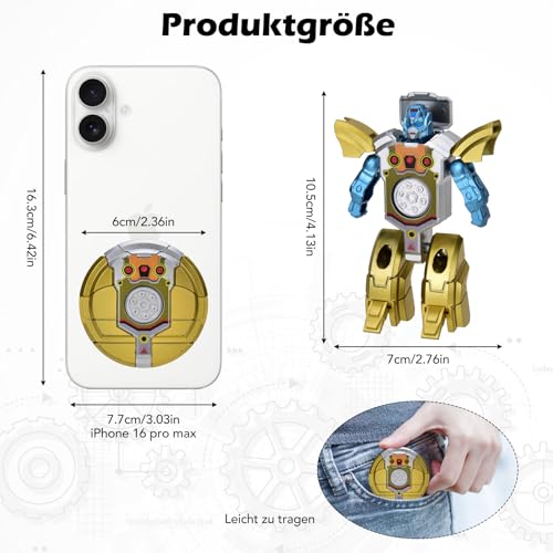 Finger Spinner 2-in-1 transformierbares Roboterspielzeug, Stressabbau, transformierender Roboter, Kinderspielzeug, Cooles Gadget, Geschenk für Kinder ab 3 Jahren