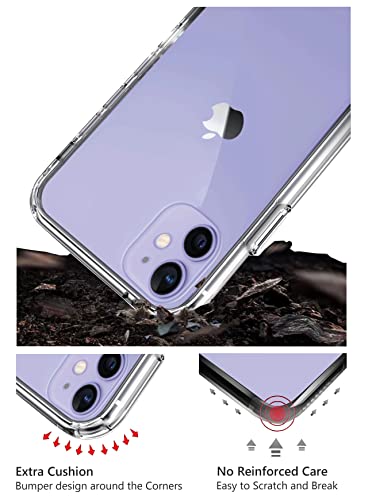 Image of MOOSH Commuter Series for iPhone 12 Mini Case Clear Back 10FT Drop Tested Scratch-Resistant Raised Edges Replaceable Colour Blocks Shock Absorption Apple iPhone 12 Mini Case 5.4 inch (Clear)