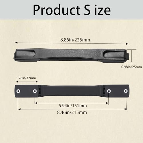 Image of 2PCS Luggage Replacement Handle, Plastic Portable Luggage Suitcase Case Handle, Suitcase Spare Strap Handle Grip, Spare Carrying Grip Replacement Part