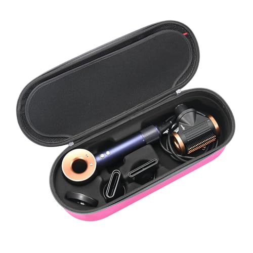 RLSOCO Capa rígida para Dyson/Fuchsia-Cabe secadora de cabelo supersônica acessórios para secadora de cabelo Ful (Rosa)（Somente bolsas）