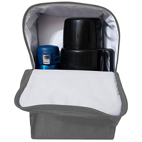 Bolsa Térmica Cinza para Garrafas de Café Água Vinho Espumante