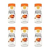 Serenity Kids Pumpkin & Cinnamon Grain Free Puffs with Olive Oil, 1.5 Ounce Container (6 Pack)