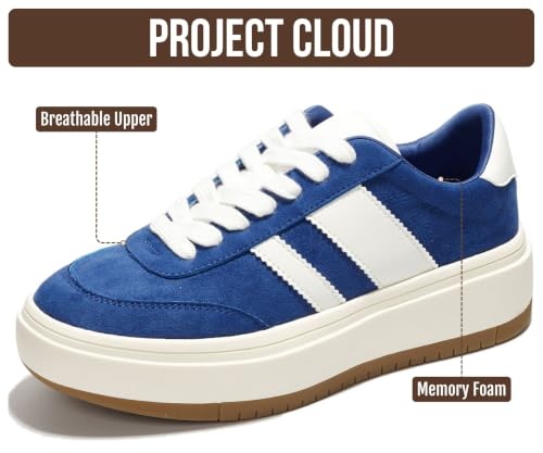 Image of Project Cloud Platform Sneakers for Women - Lightweight Memory Foam Insole Womens Sneakers - Non-Slip Fashion Sneakers for Women Footwear - Women's Fashion Platform Shoes (Nita)