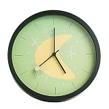 Geekify Sputnik Silent Retro Wall Clock, Non Ticking Mid Century Wall Clock, Vintage Outer Space Dec