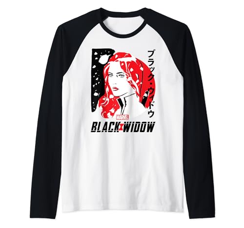 T-shirt raglan Black Widow Marvel ample pour confort sans frottement