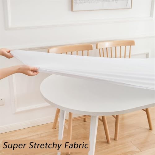Protection table ovale extensible motif 3D Nébuleuse G haut de gamme