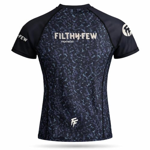 Maillot de compression Filthy Few Digi Camo bleu marine à manches courtes