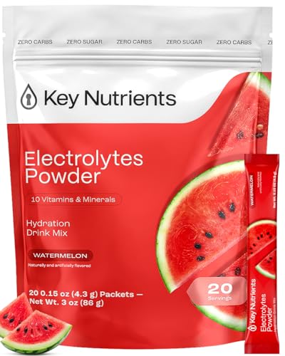 KEY NUTRIENTS Electrolytes Powder Packets - Multivitamin Watermelon 20 Pack