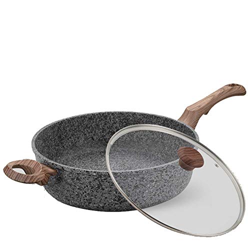 Sartén De Granito De Tierra,Sartén Antiadherente De Piedra Espesadora Pan De Bistec para...