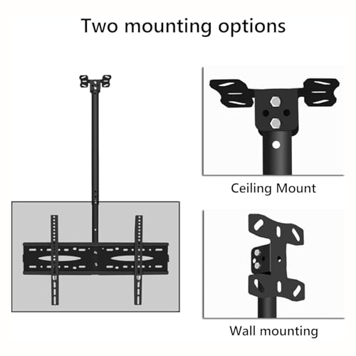 Support TV plafond réglable pour écran 40 à 70 pouces VESA 600x400 - 7