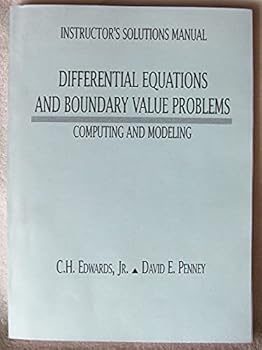 Paperback Instructor's solutions manual for Differential equations and boundary value problems: Computing and modeling Book