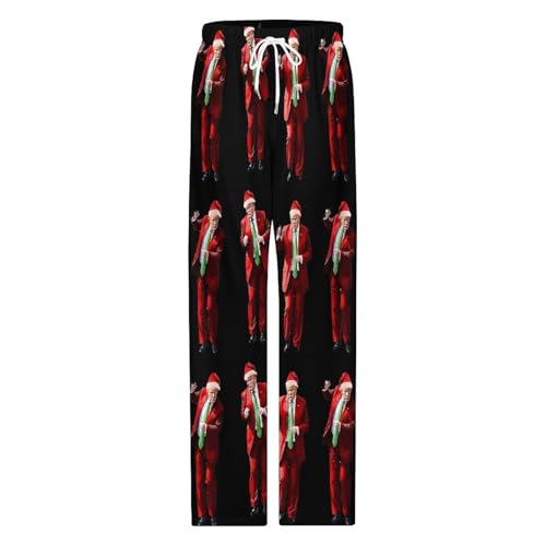 Mens Pajama Pants Trump Lounge Pants Sleepwear Loose Unique Warm Bottoms PJs4
