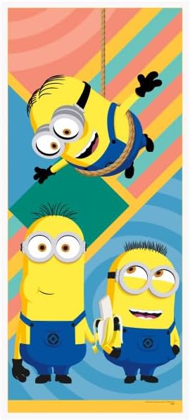 Despicable Me Birthday Party Supplies Bundle includes 1 Happy Birthday Banner, 1 Plastic Door Poster, 3 Hanging Swirl Decorations, 1 Dinosaur Sticker Sheet - Image 4