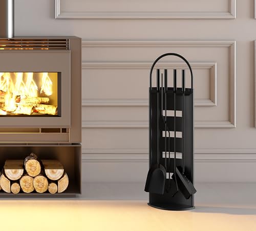 Serviteur et outils de cheminée de 66 cm pour des soirées chaleureuses au coin du feu