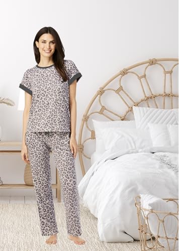Image of Lucky Brand Women's Pajama Set - 4 Piece Sleep Shirt, Tank Top, Pajama Pants, Lounge Shorts (S-XL)
