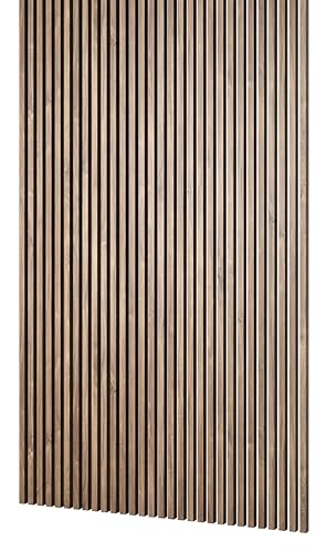MEBANO. Lot De 12 Panneaux Muraux MDF Bois 240 x 3 cm Chêne Stirling – Lamelles Décoratives Décoration Murale Salon Chambre Plafond
