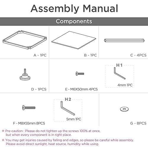 Roomnhome 31.5'' Bistro Table/Bar Table, Solid Metal Frame With Mdf 33'' Height (Indoor Use Recommended) (Table/Brown) #TOP5