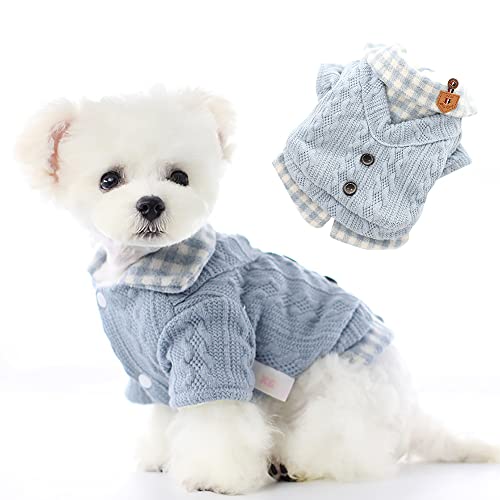 ペット服 セーター 犬服 秋冬用 防寒 裏起毛 ニットセーター 柔らかい 可愛い 犬猫用 犬の服 小型犬 中型犬 猫 撮影 写真 着脱簡単 抜け毛防止 散歩お出かけウェアに