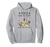 Dog breeds Dogs Make Me Happy Dog Owners Gift Tees