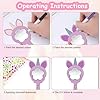 Ainiv 12 Stück Einhorn Bastelset, Holzspiegel zum Bemalen für DIY Malen, Mini Holz Prinzessin Spiege, Holz Basteln Creative Painted Mirrors, Bastelset Mitgebsel Geschenk Party #2