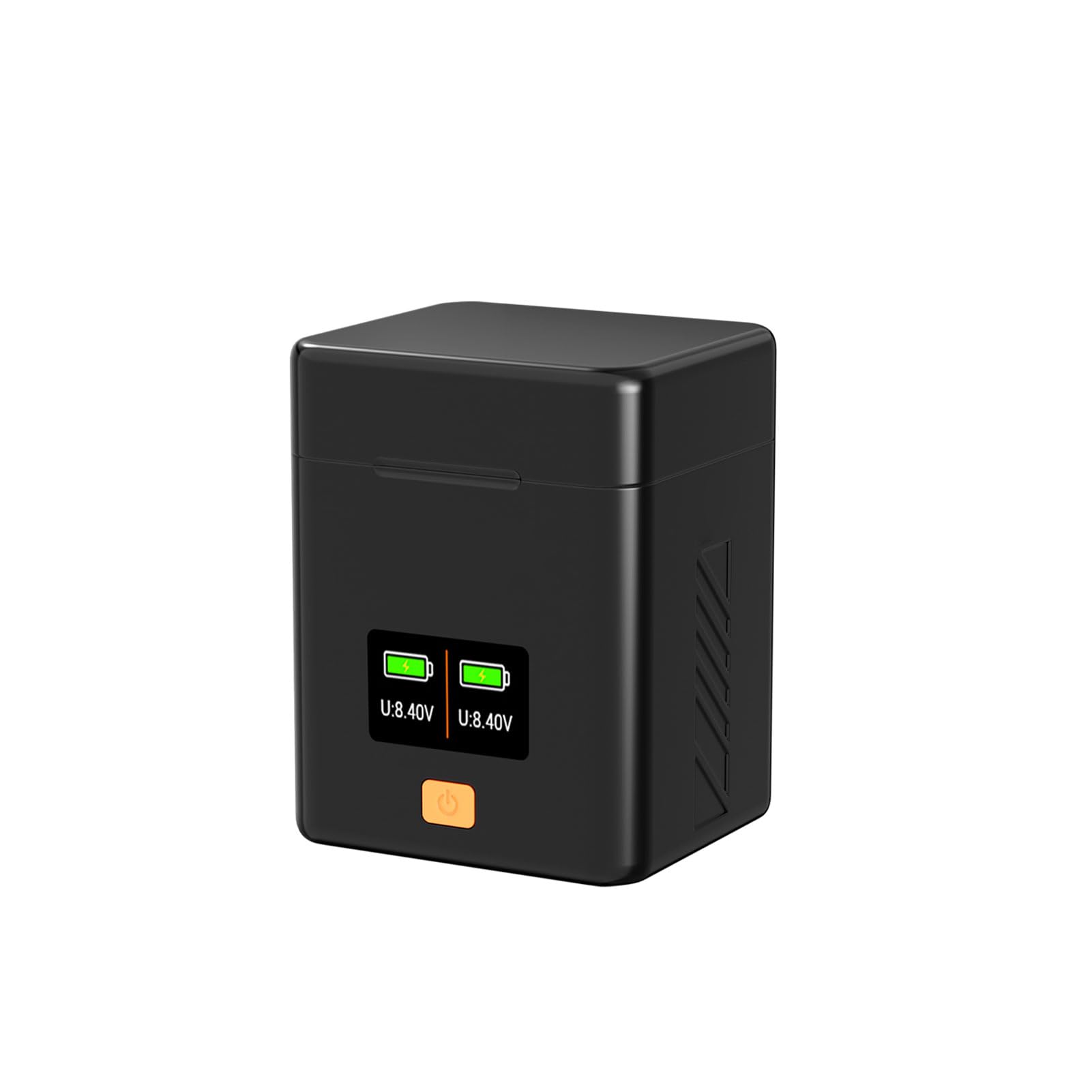 Double Compact Load Charger Caricatore con L'organizzazione di una Scheda di Memoria per la Schermata OLED M3/ M5/ M6 per la Luce di Aggiornamento in Tempo Reale assolutamente/ 66 X 62 X 84 Mm