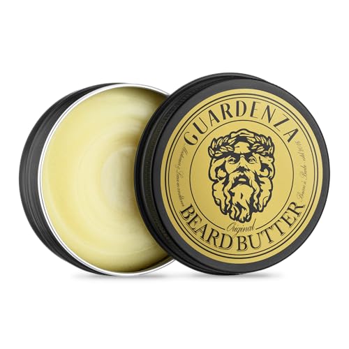 Guardenza Beard Butter Original - Crema para barba - Acondicionador para barba - Promueve el crecimiento de la barba - Cuida y nutre la barba - 60 ml