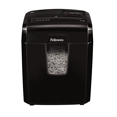 Fellowes Powershred 8C Personal 8 Sheet Cross Cut Paper Shredder for Home Use with Safety Lock