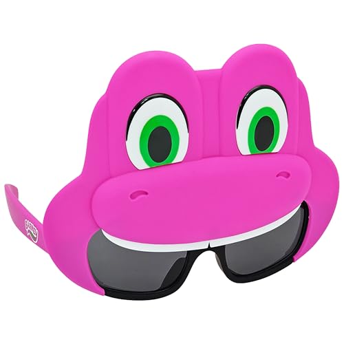 Sun-Staches Barney's World Sunglasses for Kids |Official Barney Costume Accessory | One Size Fits Most Kids