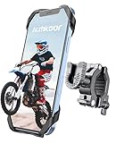 Handyhalterung Fahrrad, Acrhkoor Abnehmbar & 360° Drehbar Handyhalter Motorrad [2022 Upgrade Version], Universal Lenker Halter für iPhone 13/12/11 Pro Max Samsung S22/S21usw