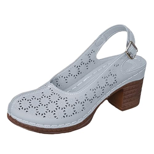 Sandales bout fermé femme en cuir souple style slingback chic