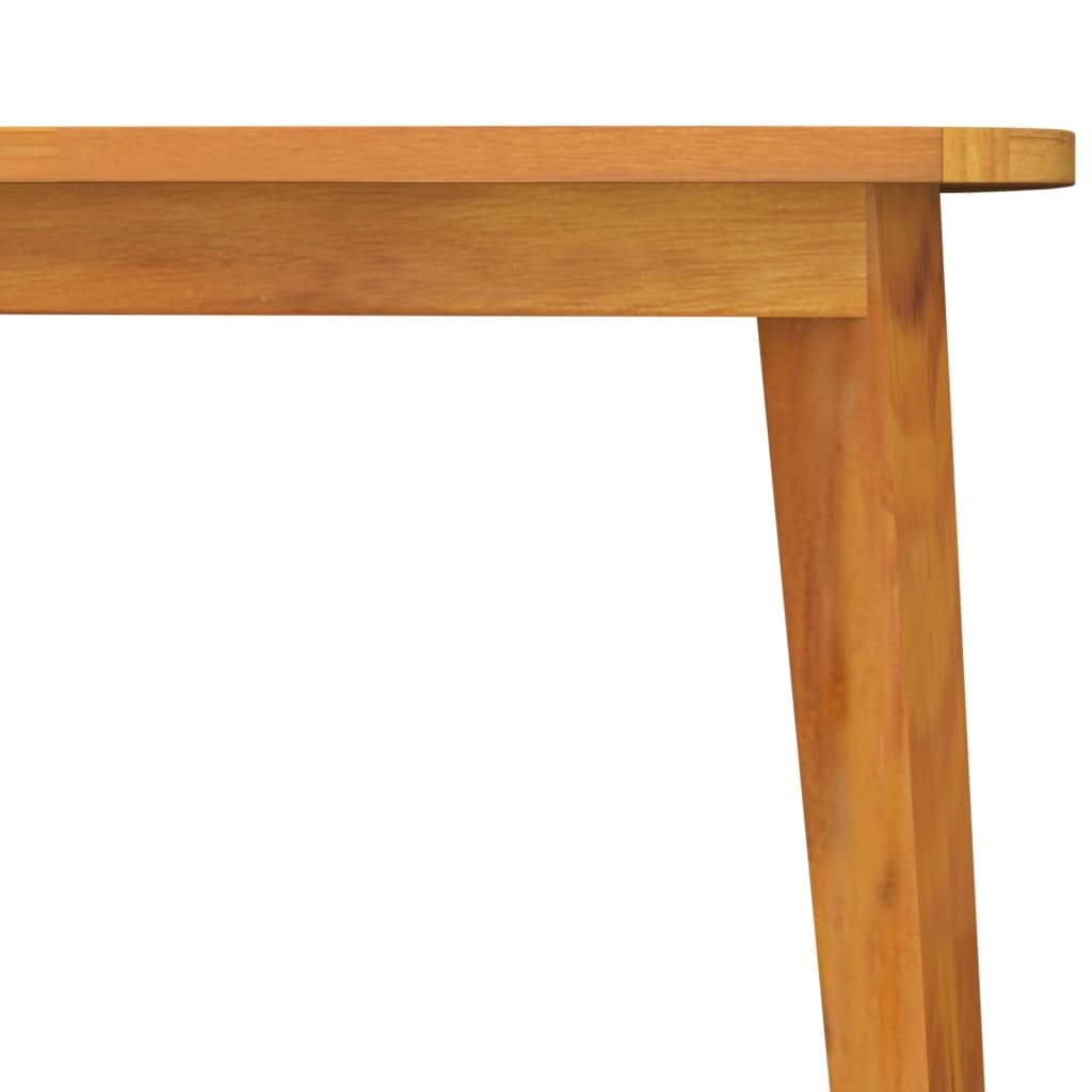 Gartentisch aus Akazien Massivholz 85 x 85 x 75 cm für Terrasse Balkon und Outdoor, wetterfestes Holz mit Lattendesign, Stabiler Esstisch für Garten, Veranda und Sitzecke