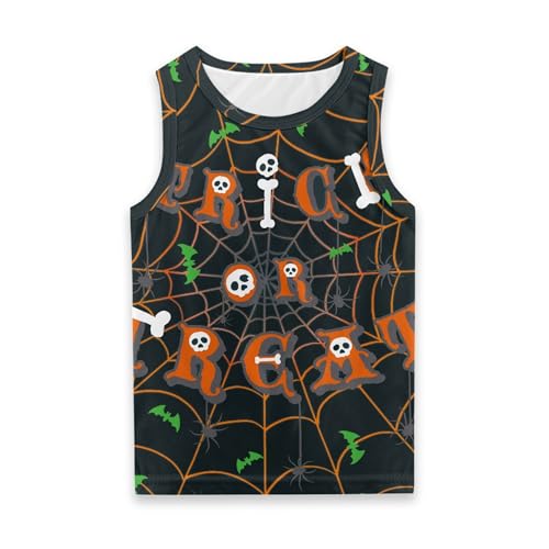 Hawapod Tank Tops For Boys Kids Halloween Costume Gifts Round Neck Sleeveless Tee Athletic Casual Funny Undershirts