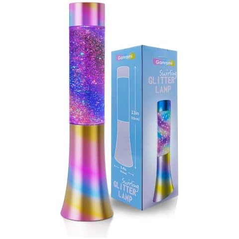 Ganrami Glitzer-Lava-Lampe, Farbwechsel-Raumdekoration für Jugendliche Cover