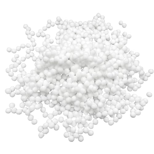 UILYNIU 1000 Stück 8mm Mini Pompons zum Basteln Weiß, Mini Filzkugeln Flauschigen Bälle, Kleine Bommeln zum Basteln für DIY Kreative Handwerk Partydekoration Haarschmuck Dekorationen (Weiß)