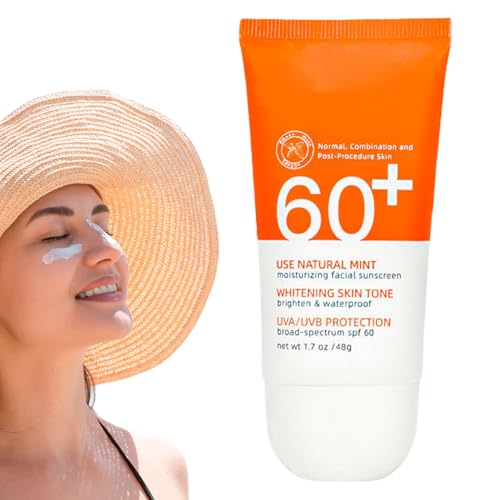 Protector Solar Hidratante | Crema Solar Facial Para Viaje Con Hidratación - Protección No Pegajosa con Corrector de Aislamiento para Cuidado Diario y Maquillaje