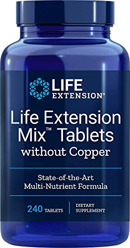 Life Extension Mix (Multi-Vitamin) Without Copper, 240 Tablets