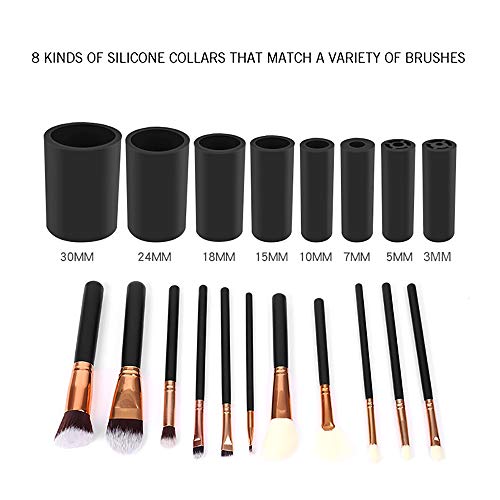 Electric Makeup Brush Cleaner Dryer,Electric Automatic Cosmetic Makeup Brushes Spinner Cleaner&Dryer,8 Rubber Professional Makeup Brush Cleaning Tool for Makeup Brush&Women Gifts