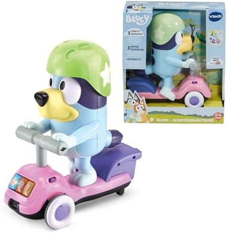 VTech Bluey Scooterabenteuer – Interaktives Spielzeug 3-6 Jahre