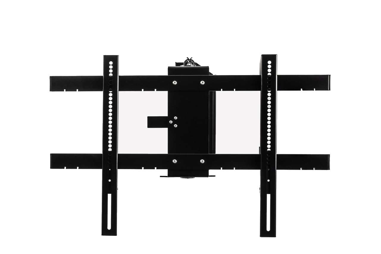 SABAJ Soporte TV pared motorizado para TV 75" pulgadas, giratorio electrico oculto 130 + 90 grados, OTW-L hasta 40kg con mando a distancia VESA hasta 600x400, smart plug wifi para televisores LCD/OLED