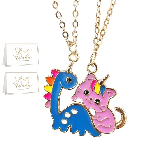 FloraMolly Collares de la amistad 2 piezas, lindo collar de gato