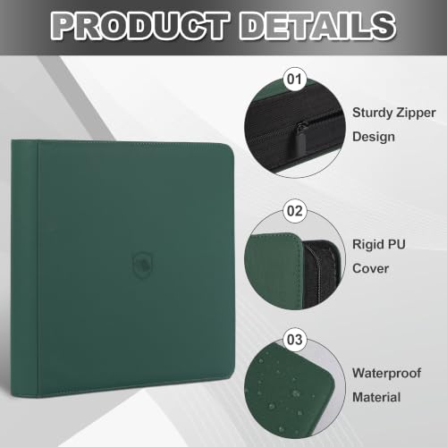 Image of Top Loader Binder 12 Pocket, Holds 480 Toploaders, 100 Toploaders INCLUDED