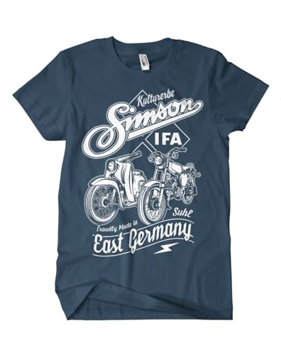 Simson Kulturerbe T-Shirt S-5xl Diverse Farben Farbe: Denim Bekleidungsgröße: M