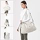 Reisetasche Damen Sporttasche Handgepäck Tasche,Weekend Bag mit Kulturbeutel&Nasstasche,Wasserdicht Schwimmtasche Travel Duffle Bag,Fitnesstasche Trainingstasche Frauen Tragetasche, Beige