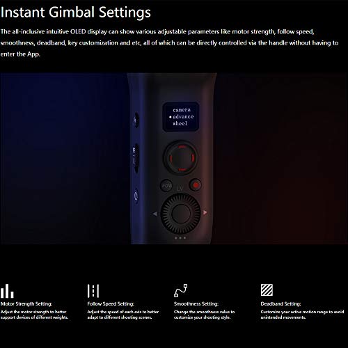 Gimbal Zhiyun Weebill S 3 eixos para câmeras sem espelho e DSLR como Sony A7M3, Motor 300% melhorado